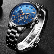 Load image into Gallery viewer, Men's Waterproof  Watch With Chronometers And Date Display Unique Design Perfect Gift
