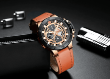 将图片加载到图库查看器，Men's Casual Waterproof Watch With Chronometers And Fluorescent Hands Excellent Design Perfect Gift
