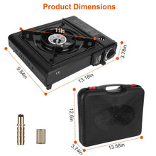 将图片加载到图库查看器，3300W Portable Camping Stove Butane Canister Dual Fuel Burner
