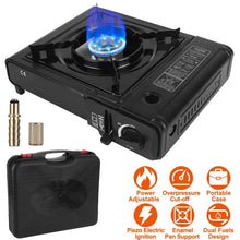 将图片加载到图库查看器，3300W Portable Camping Stove Butane Canister Dual Fuel Burner
