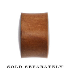 将图片加载到图库查看器，00G Organic Solid Sawo Wood Saddle Plug
