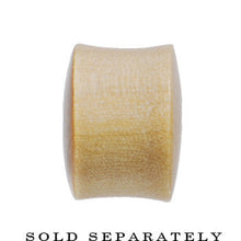 Load image into Gallery viewer, 1 inch Organic Solid Crocodile Wood Saddle Plug
