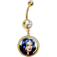 将图片加载到图库查看器，Licensed Wonder Woman Belly Ring
