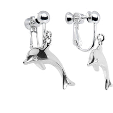 Load image into Gallery viewer, Dolphin Clip on Earrings
