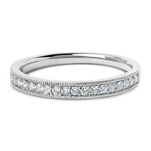 Load image into Gallery viewer, 14K Yellow Gold 1/4 Cttw Round Diamond Milgrain Wedding Band (I-J Color, SI2-I1 Clarity) - Size 6.5
