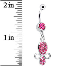 将图片加载到图库查看器，Pink Gem Benevolent Jeweled Belly Ring
