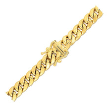 将图片加载到图库查看器，6.65mm 10k Yellow Gold Semi Solid Miami Cuban Chain
