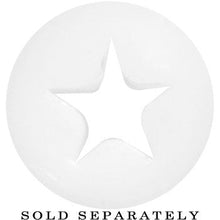 将图片加载到图库查看器，0G White Star Silicone Flexible Tunnel
