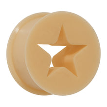 Load image into Gallery viewer, 1/2 Flesh Star Silicone Flexible Tunnel
