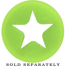 Load image into Gallery viewer, 9/16 Green Star Silicone Flexible Tunnel
