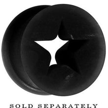 Load image into Gallery viewer, 9/16 Black Star Silicone Flexible Tunnel
