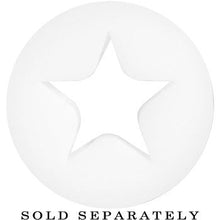 Load image into Gallery viewer, 9/16 White Star Silicone Flexible Tunnel
