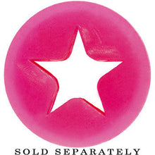 将图片加载到图库查看器，5/8 Pink Star Silicone Flexible Tunnel
