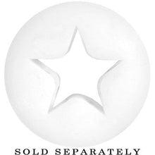 将图片加载到图库查看器，5/8 White Star Silicone Flexible Tunnel
