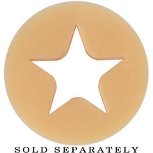 Load image into Gallery viewer, 5/8 Flesh Star Silicone Flexible Tunnel
