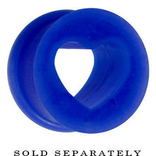Load image into Gallery viewer, 1/2 Blue Heart Silicone Flexible Tunnel
