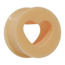 Load image into Gallery viewer, 1/2 Flesh Heart Silicone Flexible Tunnel
