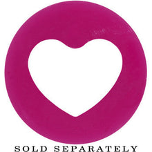 Load image into Gallery viewer, 1/2 Purple Heart Silicone Flexible Tunnel
