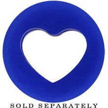 将图片加载到图库查看器，9/16 Blue Heart Silicone Flexible Tunnel
