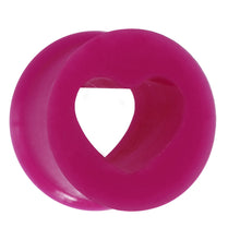 Load image into Gallery viewer, 9/16 Purple Heart Silicone Flexible Tunnel
