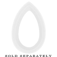 Load image into Gallery viewer, 18mm White Teardrop Silicone Flexible Tunnel
