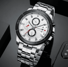 Load image into Gallery viewer, Men's Waterproof  Watch With Chronometers Day View And Fluorescent Hands Unique  Luxury Design  Perfect Gift
