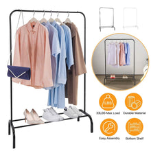 Load image into Gallery viewer, 33Lbs Loading Garment Racks Freestanding with Bottom Shelf
