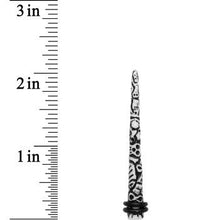 Load image into Gallery viewer, 2G Black White Resin Native Skull Taper
