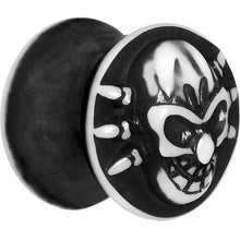Load image into Gallery viewer, 9/16 Black White Resin Skull Saddle Plug
