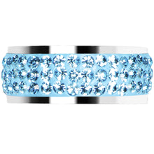 Load image into Gallery viewer, Size 6 - Aqua Crystal Ferido Ring
