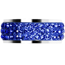 Load image into Gallery viewer, Size 6 - Blue Crystal Ferido Ring
