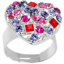将图片加载到图库查看器，Romantic Heart Adjustable Ring

