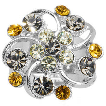 将图片加载到图库查看器，Feminine Exotic Flower Adjustable Ring
