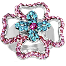 将图片加载到图库查看器，Charismatic Crossing Flower Adjustable Ring
