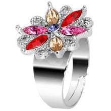 将图片加载到图库查看器，Fanciful Flower Adjustable Ring
