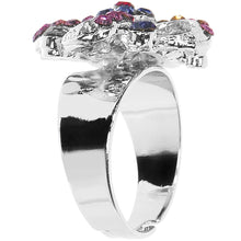 Load image into Gallery viewer, Dazzling Impressions Flower Adjustable Ring
