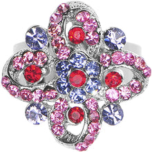 Load image into Gallery viewer, Dazzling Impressions Flower Adjustable Ring
