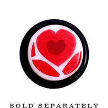 Load image into Gallery viewer, 2G Lovely Red Heart Acrylic Ear Taper
