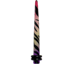 将图片加载到图库查看器，6G Multi Color Animal Print Acrylic Ear Taper
