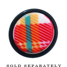 Load image into Gallery viewer, 6G Acrylic Plaid Taper Ear Plug
