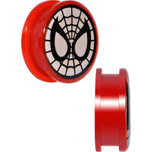 将图片加载到图库查看器，1 inch Spiderman Screw Fit Plugs Set
