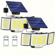Load image into Gallery viewer, 348 LED Motion Sensor Solar Lights Outdoor with Remote Control

