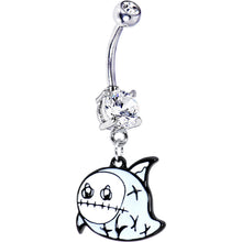 将图片加载到图库查看器，Blue Winged Ghost Belly Ring
