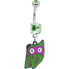 Load image into Gallery viewer, Zombie Owl Belly Ring
