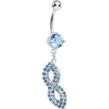将图片加载到图库查看器，Aqua Gem Masquerade Mask Belly Ring

