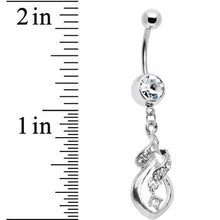 将图片加载到图库查看器，Crystalline Gem Distinctive Teardrop Belly Ring
