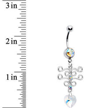 Load image into Gallery viewer, Tranquil Scroll Heart Belly Ring
