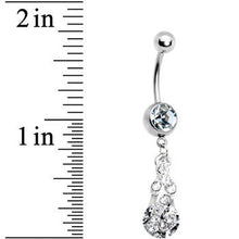 将图片加载到图库查看器，Crystalline Radiant Gem Drop Belly Ring
