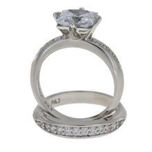 将图片加载到图库查看器，Cubic Zirconium CZ SS Bridal Sterling Silver
