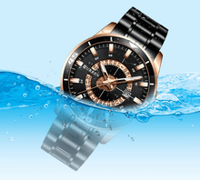 将图片加载到图库查看器，Men's  Modern Sports Waterproof Watch Luxury Unique Design  Fluorescent Hands Perfect Gift
